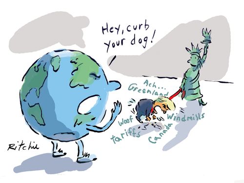 "Hey, curb your dog!"