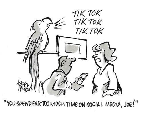 "You spend far too much time on social media, Joe!"