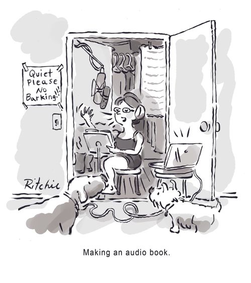 Making an Audio Book: Quiet Please No Barking!!!