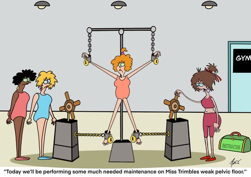 "Today we'll be performing some much needed maintenance on Miss Trimbles weak pelvic floor."