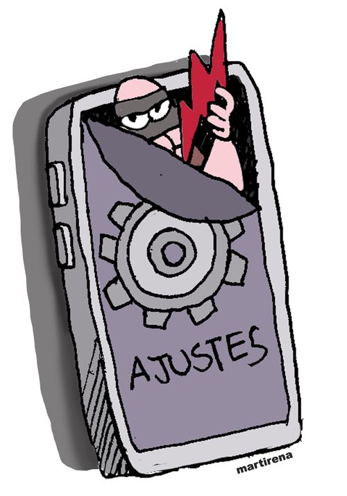 Power theft on mobile phones