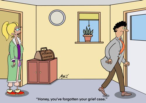 "Honey, you've forgotten your grief case."