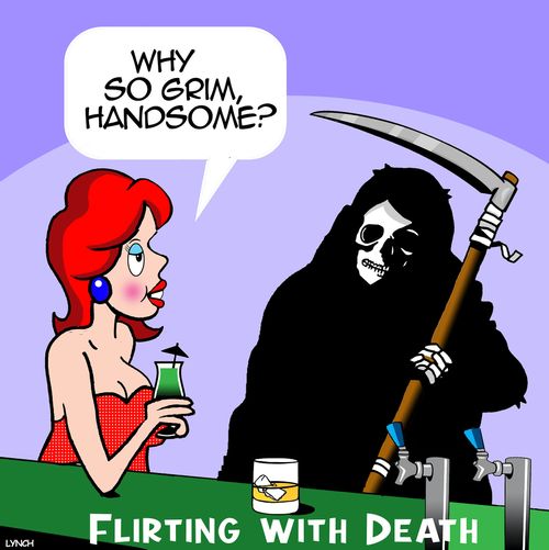 "Why so grim, handsome?"