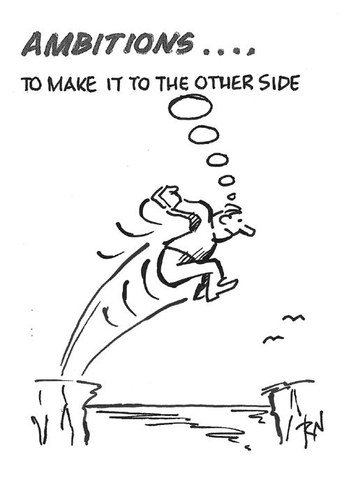 "Ambitions... to make it to the other side."
