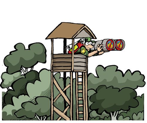 Forest rangers prevent forest fires