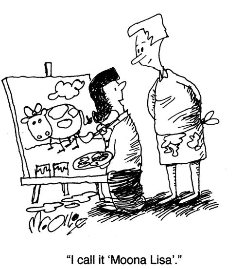 "I call it 'Moona Lisa'."