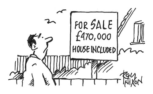 "For sale £470,000 house included"