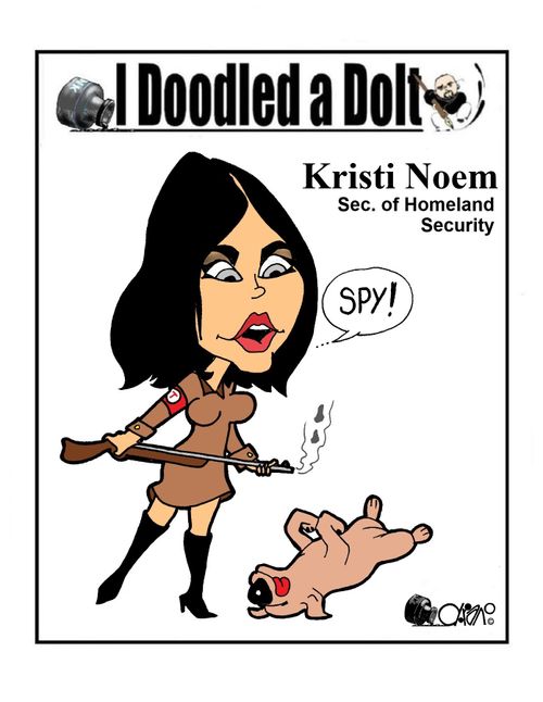 Kristi Noem Caricature