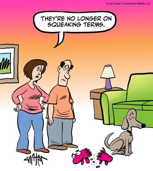 "They're no longer on squeaking terms."
