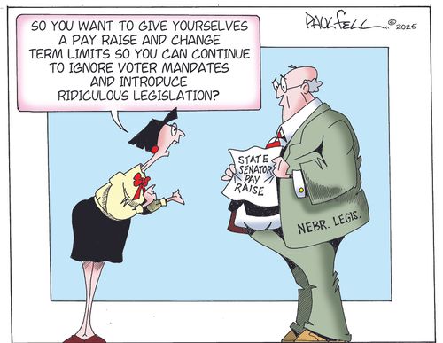 "So you want to give yourselves a pay raise and change term limits so you can continue to ignore voter mandates and introduce ridiculous legislation?"