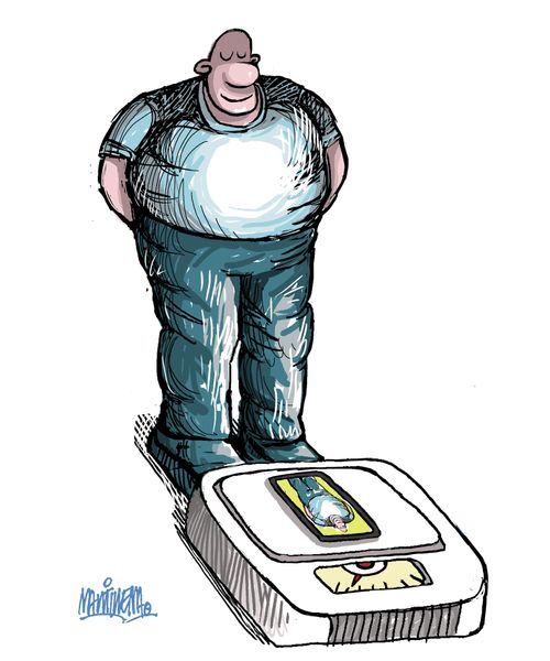 Body weight app on mobile