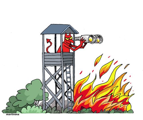 Forest fires unleash hell on earth