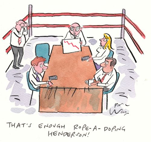 "That's enough rope-a-doping Henderson!"