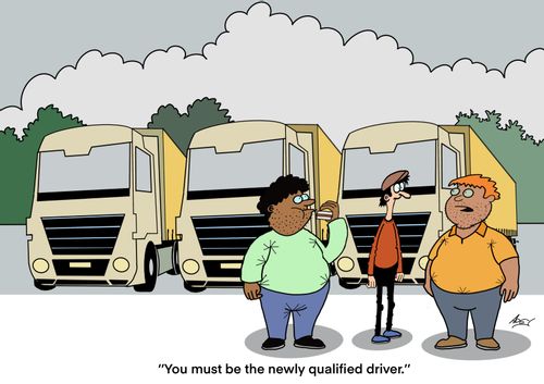 "You must be the newly qualified driver."