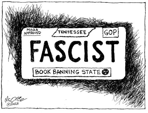 Tennessee Fascist Book Banning State Licence Plate