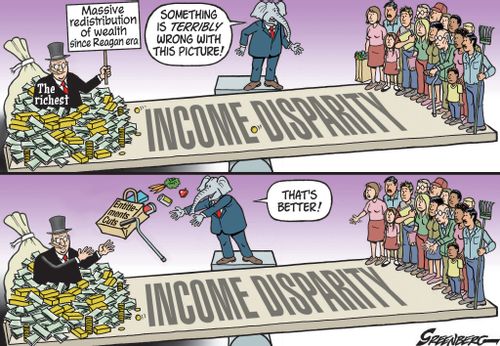 "Something is terribly wrong with this picture!"  "That's better!"