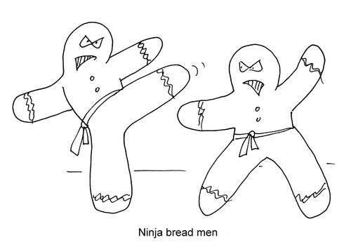 "Ninja bread men"