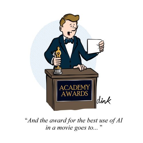 "And the award for the best use of AI in a movie goes to..."
