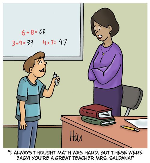 "I always thought math was hard, but these were easy! You're a great teacher Mrs. Saldana!"