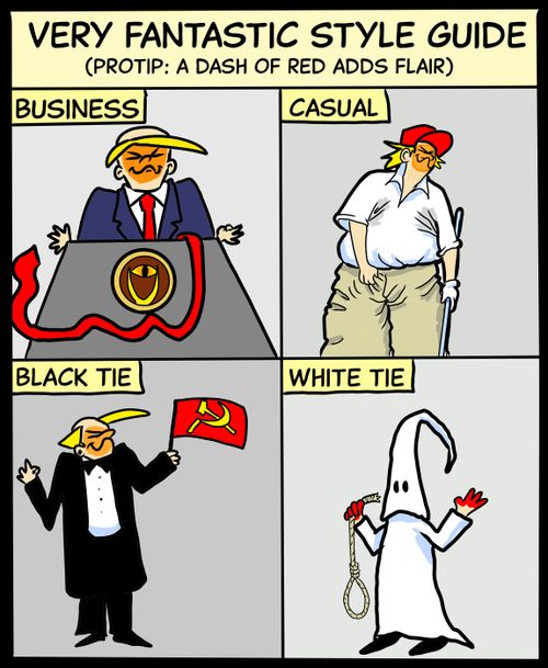 "Very fantastic style guide (Protip: a dash of red adds flair)."