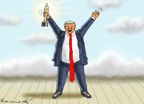 Donald Trump Celebrating Oscar 