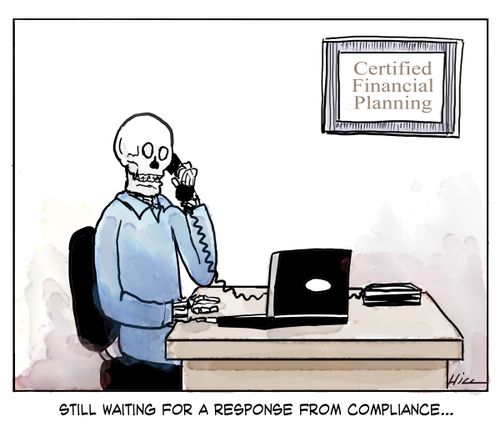 "Still waiting for a response from compliance..."