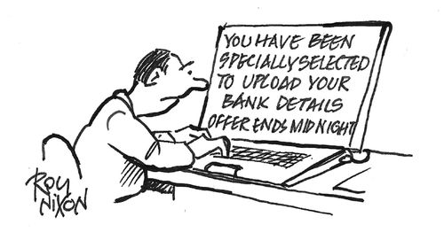 "You have been specially selected to upload your bank details. Offer ends midnight."