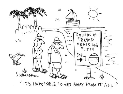 "It's impossible to get away from it all."