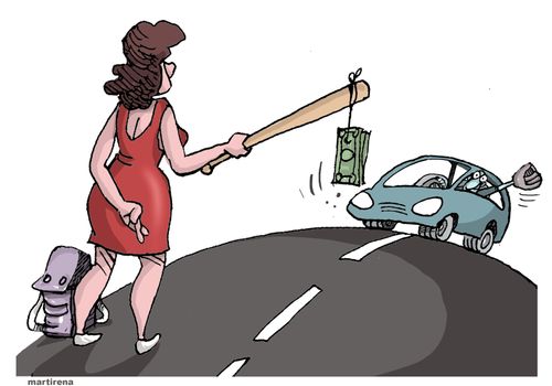 Hitchhiking with monetary incentive