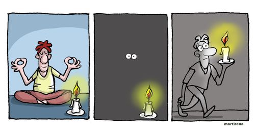 Doing Yoga with power outage
