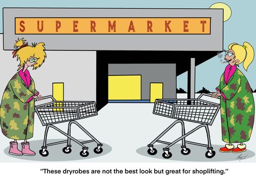"Thee dryrobes are not the best look but great for shoplifting."