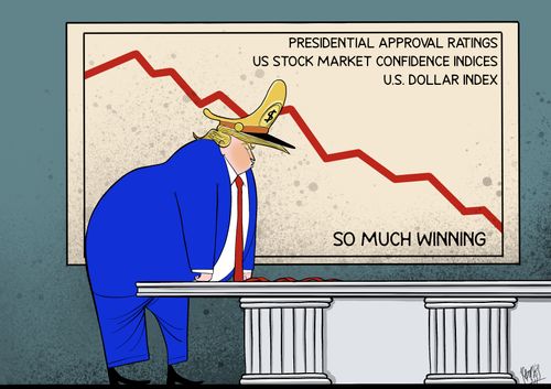 "Presidential approval ratings. US stock market confidence indices. U.S. dollar index. So much winning."