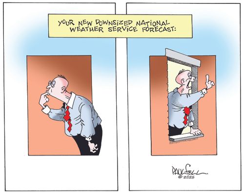 Your new downsized national weather service forecast: