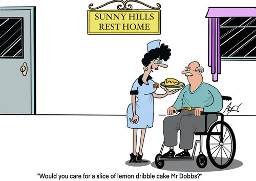 "Would you care for a slice of lemon dribble cake Mr Dobbs?"