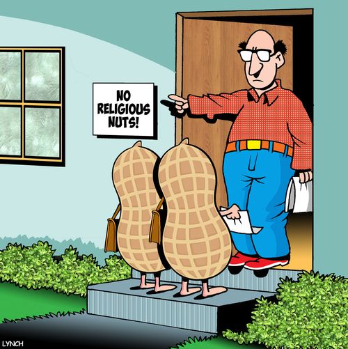 "No religious nuts!"