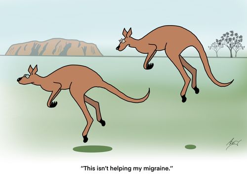 "This isn't helping my migraine."