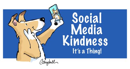 "Social media kindness. It's a thing!"