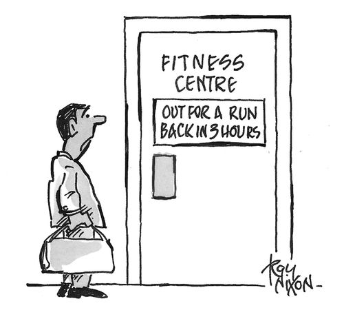 Fitness Centre: Out for a Run Back in 3 Hours