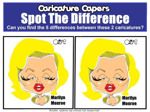 Marilyn Monroe - Spot the Difference