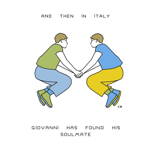 "And then in Italy Giovanni has found his soulmate"