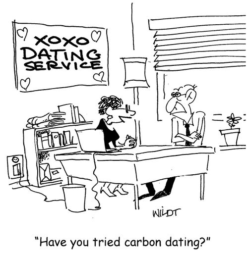 "Have you tried carbon dating?"