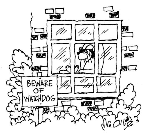 "Beware of watchdog."