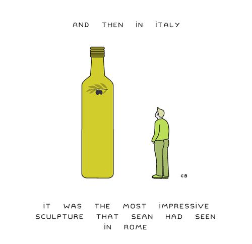 And then in Italy....It was the most impressive sculpture that Sean had seen in Rome.