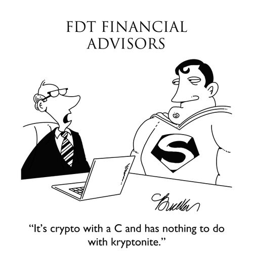 "It's crypto with a C and has nothing to do with kryptonite."