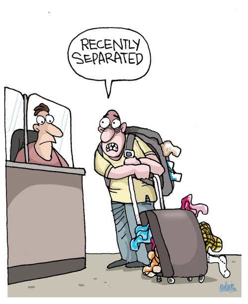 "Recently separated."