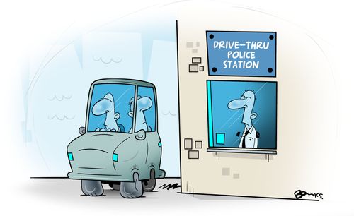 Drive Thru Police Station