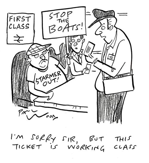 "I’m sorry sir, but this ticket is working class."
