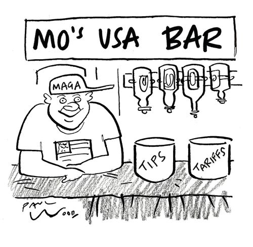 Mo's USA Bar: Tips/Tariffs