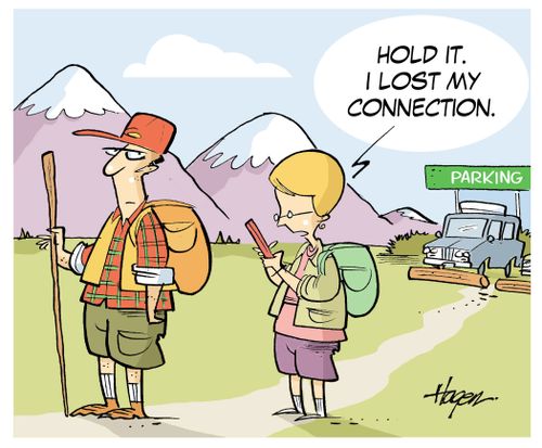 "Hold it. I lost my connection."