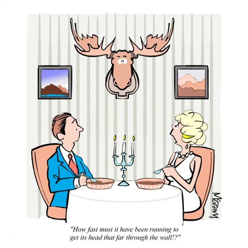 “How fast must it have been running to get its head that far through the wall!?”
